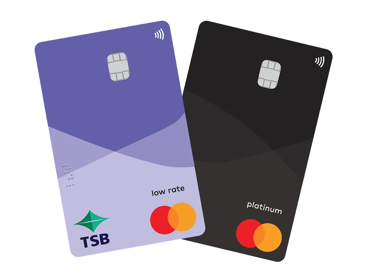 TSB Low rate Mastercard and Platinum Mastercard